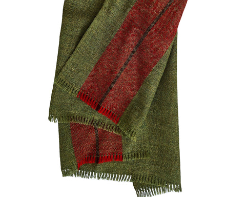 Green Superfine Alpaca Scarf