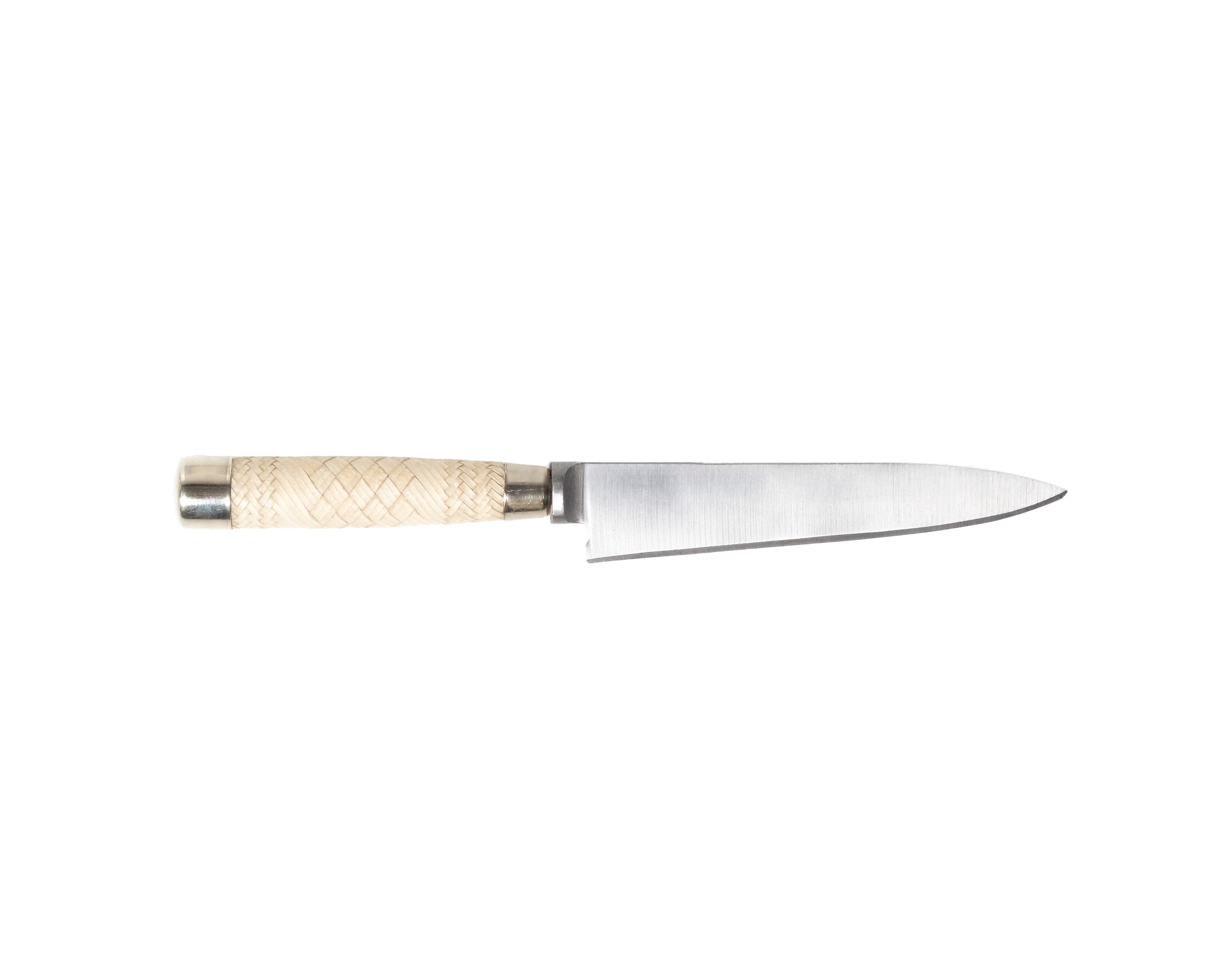 Asado Knife White Leather Handle